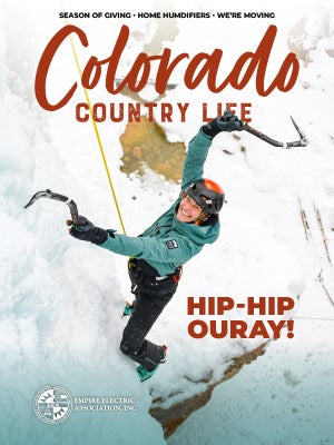 December 2025 CCL Cover - Ice Climber in Ouray