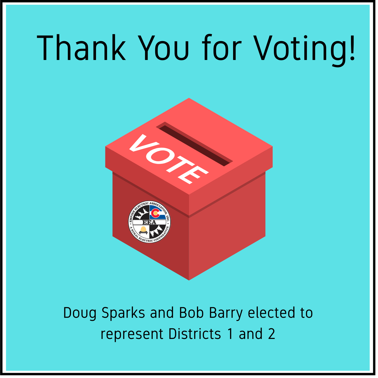 Thank you for Voting graphic with EEA logo and ballot box